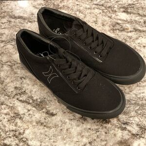 Hurley Arlo Lace Black Canvas Men's Shoes size 8